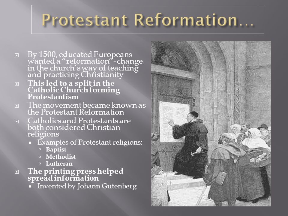 An introduction to the Protestant Reformation